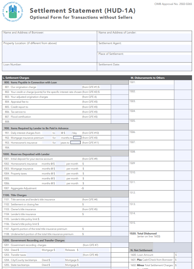 Document Creation screen example